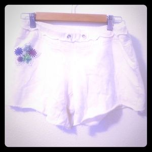 White Roxy shorts